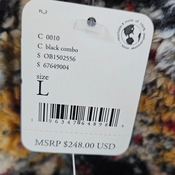 Free People Movement NWT Elevation Reversible Fleece Hooded Jacket Large - Picture 8 of 16